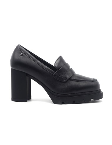 Stonefly model Oxa 7 women's leather heeled moccasin
