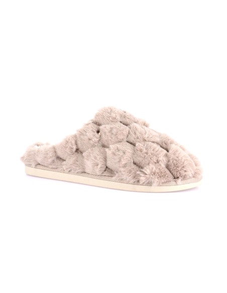Pantuflas calentitas de mujer Grünland Kant en tejido efecto felpa