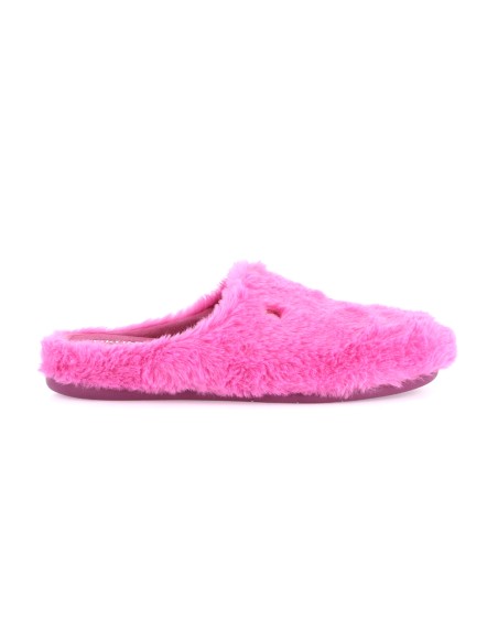 Chausson chaud pour femme Grünland Gaga en tissu effet peluche
