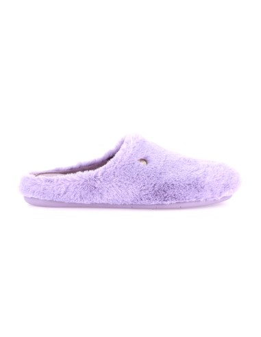 Grünland Gaga ciabatta calda donna in tessuto effetto peluche