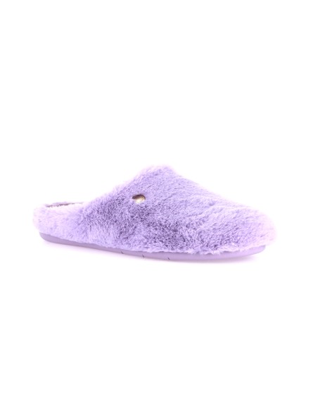 Chausson chaud pour femme Grünland Gaga en tissu effet peluche
