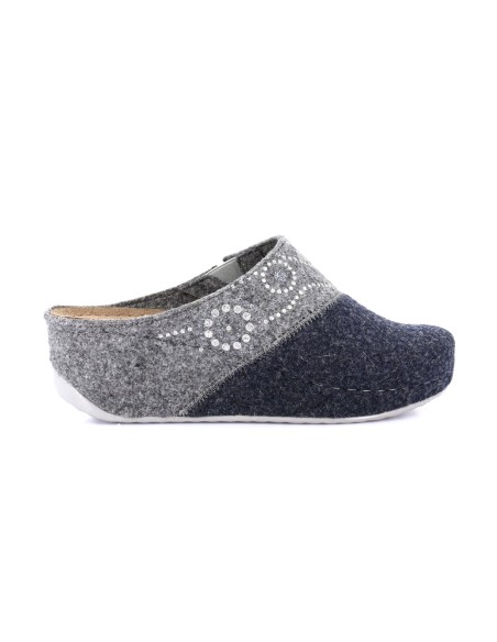 Zapatilla de mujer Grünland Rapy de lana regenerada