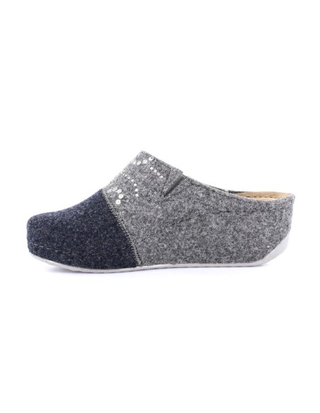Zapatilla de mujer Grünland Rapy de lana regenerada