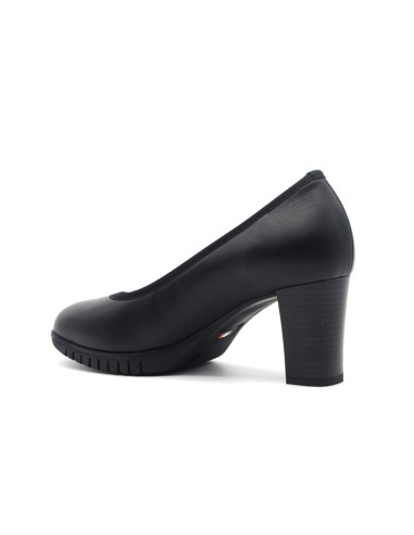 Donna Serena Made in Italy décolleté en cuir avec élastique