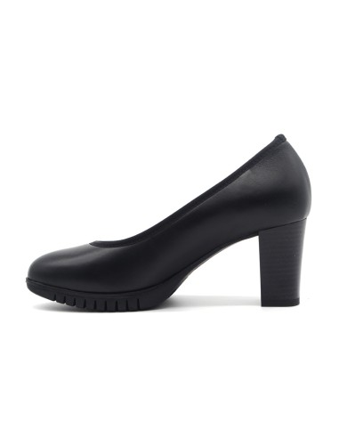 Donna Serena Made in Italy décolleté en cuir avec élastique