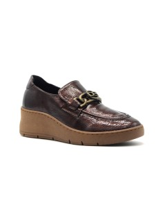 Mocassin Donna Serena Made in Italy pour femme en cuir verni 2