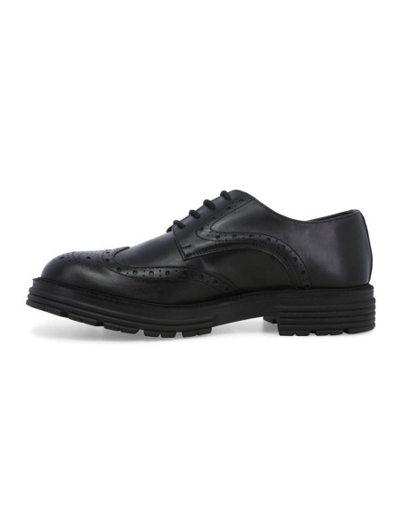 Melluso elegant men's leather shoe with brogue details
