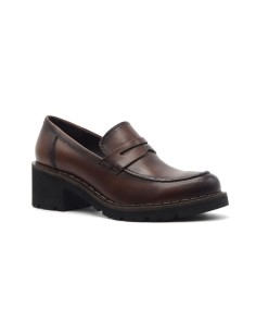Mocassin femme Cinzia Soft en cuir à gros talon 2