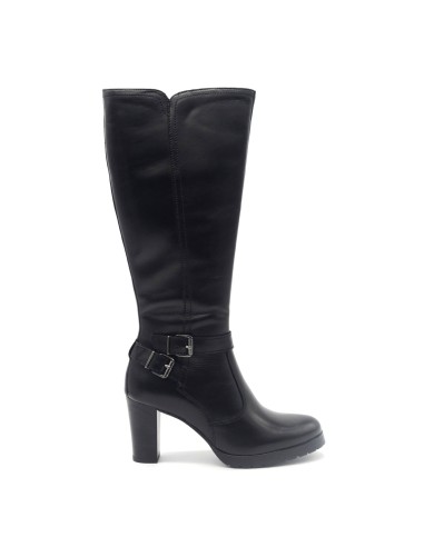 Botte en cuir pour femme Cinzia Soft avec double boucle décorative