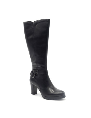 Cinzia Soft Damen-Lederstiefel mit doppelter Zierschnalle