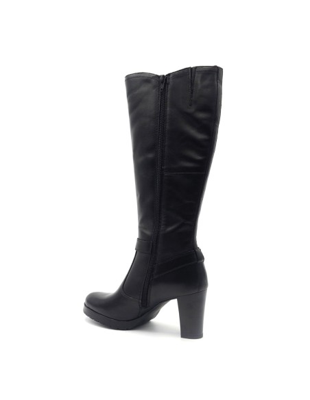 Botte en cuir pour femme Cinzia Soft avec double boucle décorative