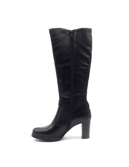 Botte en cuir pour femme Cinzia Soft avec double boucle décorative