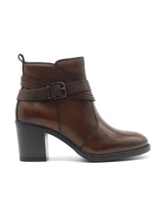 Cinzia Soft Damen-Stiefelette aus Leder mit klobigem Absatz