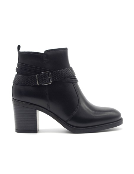 Cinzia Soft stivaletto donna in pelle con tacco grosso