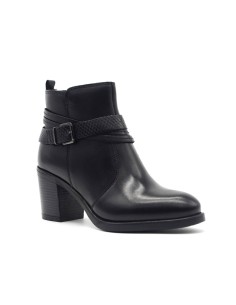 Cinzia Soft Damen-Stiefelette aus Leder mit klobigem Absatz 2