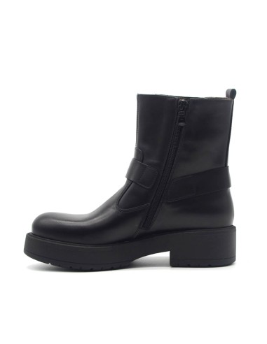 Nero Giardini biker ankle boot Made in Italy women in leather