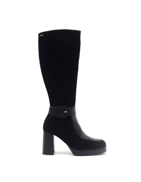 Nero Giardini Made in Italy botte en daim pour femme