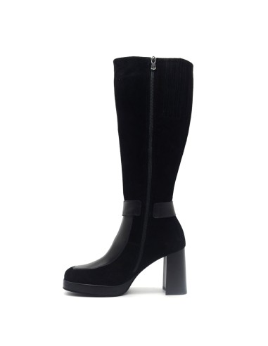 Nero Giardini Made in Italy botte en daim pour femme