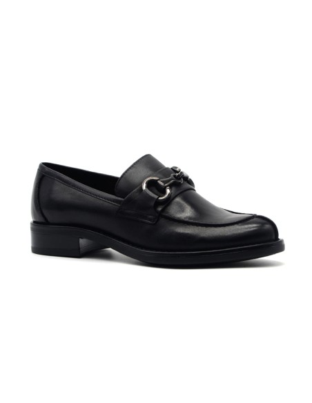 Mocassin femme Vueva en cuir souple avec mors