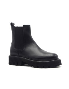 Bottine femme Vueva en cuir souple avec double élastique 2