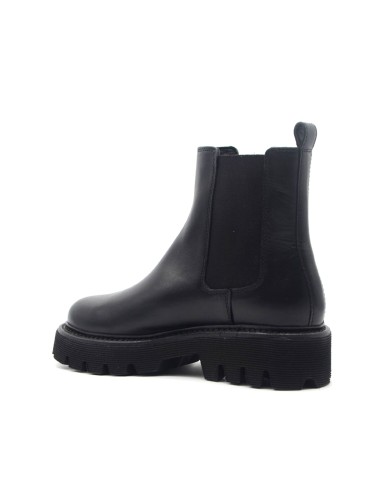 Vueva women's ankle boot in soft leather with double elastic