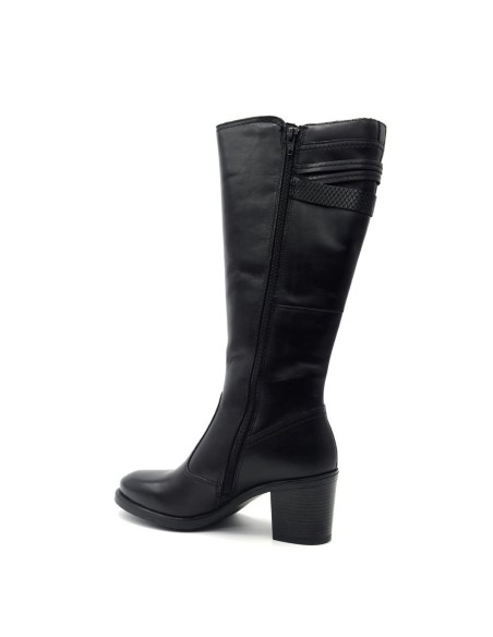 Cinzia Soft stivale donna in pelle con fibbia laterale