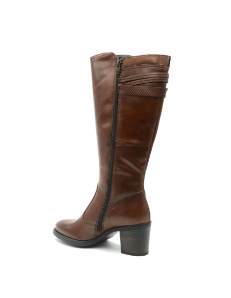 Cinzia Soft stivale donna in pelle con fibbia laterale