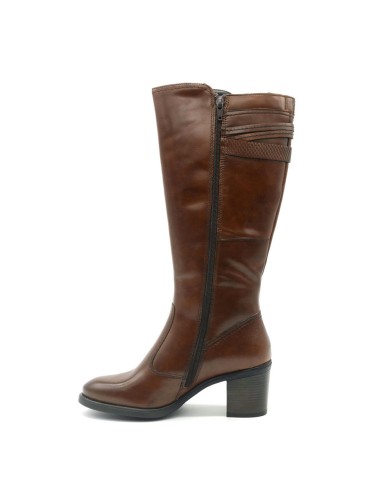 Cinzia Soft Damen-Lederstiefel mit seitlicher Schnalle