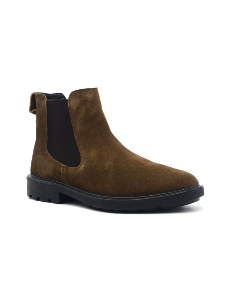 Bottine homme PrgMan en daim avec double élastique