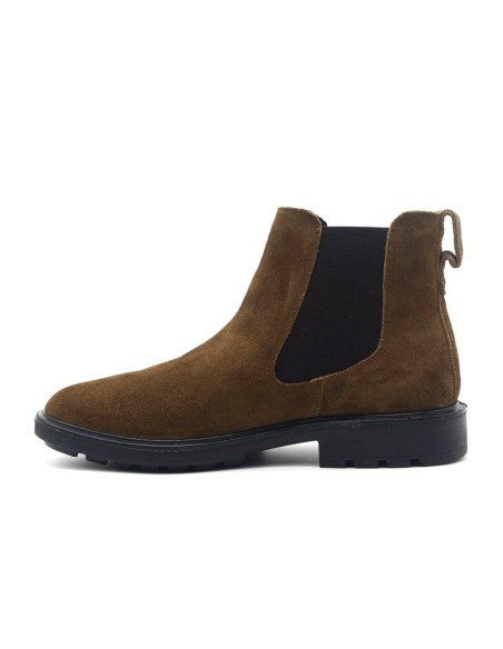 PrgMan Herren-Stiefelette aus Wildleder mit doppeltem Gummizug
