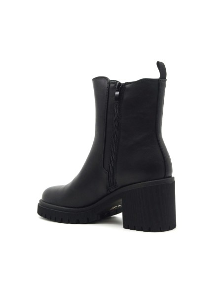 Bottine femme Pregunta en éco-cuir avec élastique latéral
