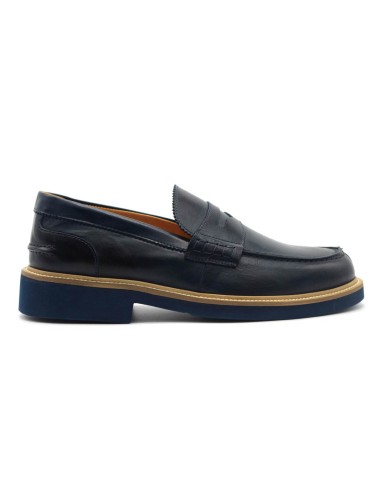 Mocassins décontractés en cuir pour hommes Exton Made in Italy avec masque