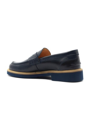 Mocassins décontractés en cuir pour hommes Exton Made in Italy avec masque