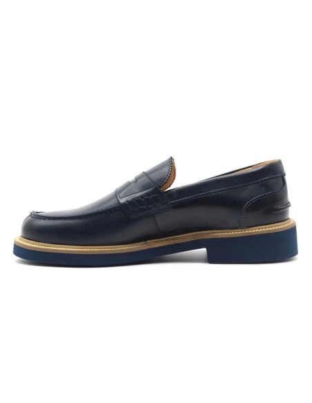 Mocassins décontractés en cuir pour hommes Exton Made in Italy avec masque