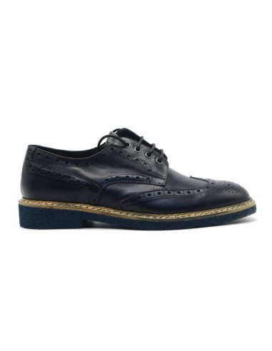 Exton scarpe casual Made in Italy uomo in pelle con dettagli brogue