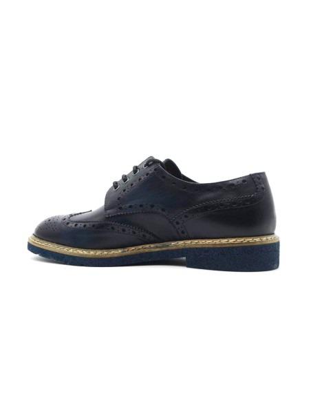 Exton scarpe casual Made in Italy uomo in pelle con dettagli brogue