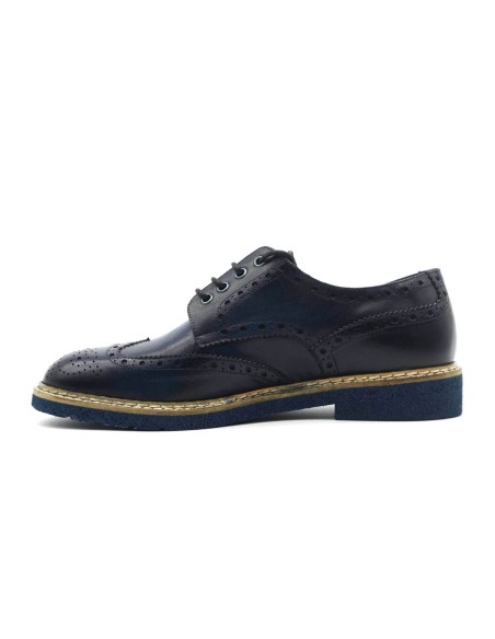 Exton scarpe casual Made in Italy uomo in pelle con dettagli brogue