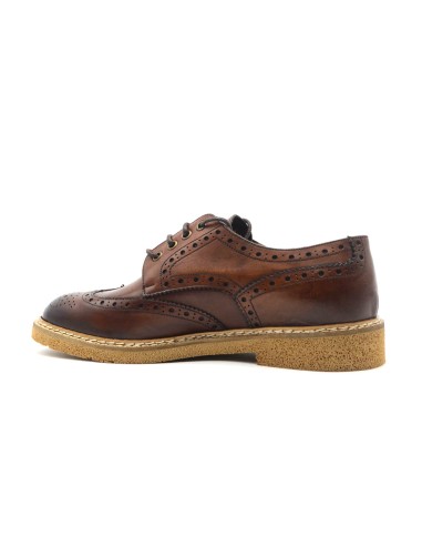 Chaussures décontractées pour hommes Exton Made in Italy en cuir avec détails brogue