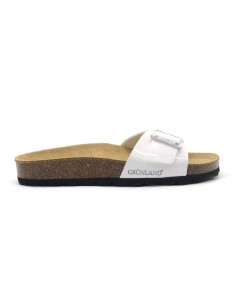 Sandale-pantoufle en cuir verni pour femme modèle Sara de Grünland
