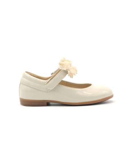 Bailarina ceremonial de charol Nero Giardini Made in Italy
