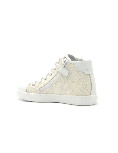 Nero Giardini hoher Sneaker Made in Italy für Mädchen aus Spitze