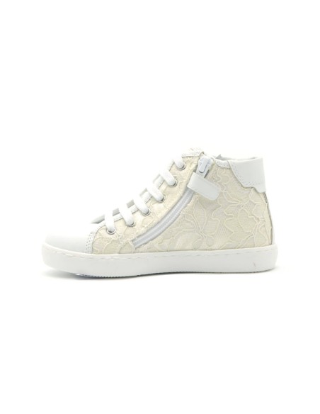 Nero Giardini hoher Sneaker Made in Italy für Mädchen aus Spitze