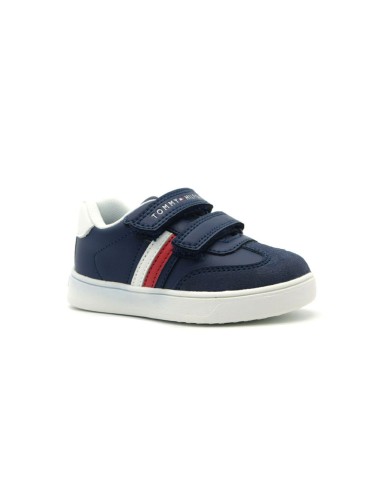 Zapatillas sostenibles Tommy Hilfiger para niños en piel ecológica reciclada