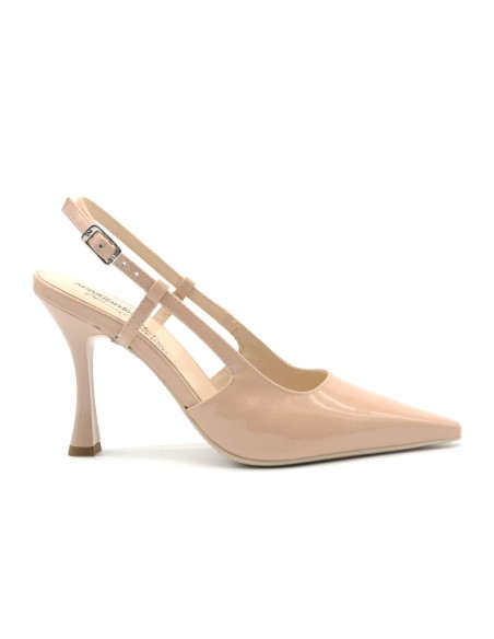 Nero Giardini slingback Made in Italy in patent leather with strap
