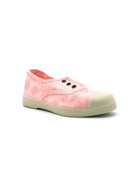 Natural World model Isasa sneaker slip girl in cotton