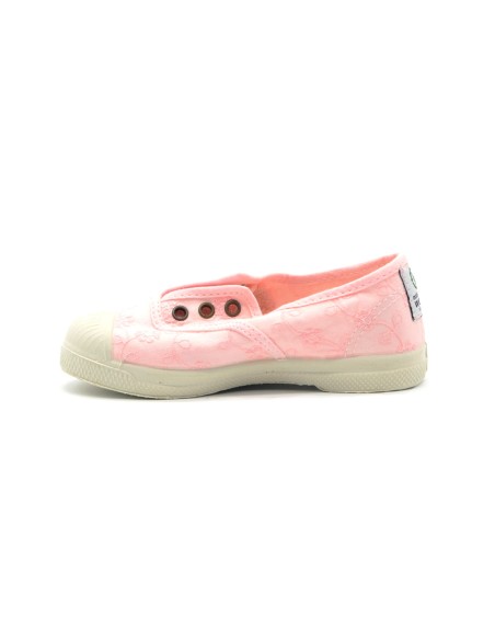 Zapatilla slip niña Natural World modelo Isasa en algodón