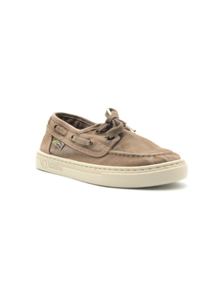 Natural World Old Nela Cotton Lace-Up Moccasin for Kids