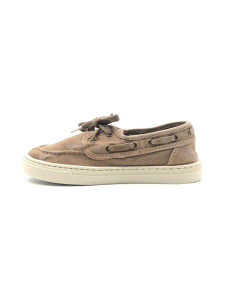 Natural World Old Nela Cotton Lace-Up Moccasin for Kids