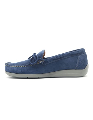 Mocasín náutico de ante para hombre Melluso Walk