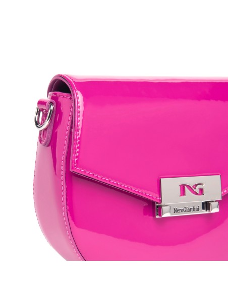 Nero Giardini borsa a tracolla Made in Italy in vernice